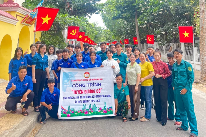 Chào mừng Đại hội đại biểu Đoàn Thanh niên Cộng sản Hồ Chí Minh tỉnh Khánh Hòa lần thứ I, nhiệm kỳ 2025 - 2030: Tuổi trẻ Phan Rang xung kích vì cộng đồng