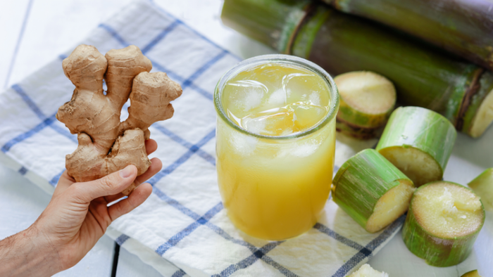 Lợi ích sức khỏe của nước mía nấu gừng