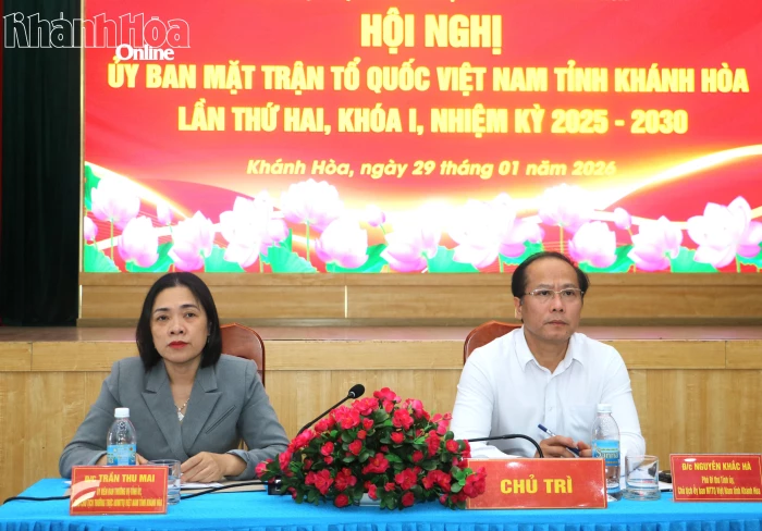 Hội nghị Ủy ban MTTQ Việt Nam tỉnh Khánh Hòa lần thứ hai, khóa I, nhiệm kỳ 2025 - 2030