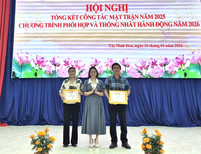 Ủy ban MTTQ Việt Nam xã Tây Ninh Hòa triển khai nhiệm vụ năm 2026