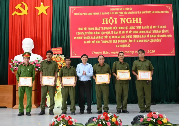 Xã Thuận Bắc tổng kết công tác phòng, chống tội phạm và xây dựng phong trào Toàn dân bảo vệ an ninh Tổ quốc năm 2025