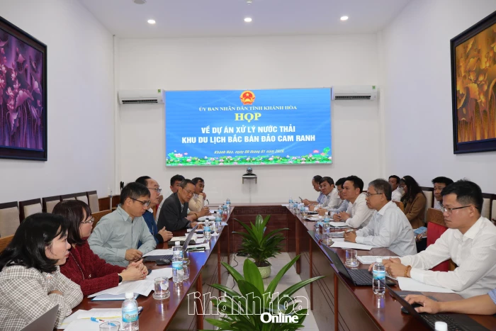 Tháo gỡ vướng mắc dự án xử lý nước thải Khu du lịch Bắc bán đảo Cam Ranh