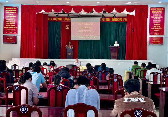 Đảng ủy xã Khánh Vĩnh lấy ý kiến cử tri nơi công tác đối với người được giới thiệu ứng cử đại biểu HĐND các cấp, nhiệm kỳ 2026 - 2031