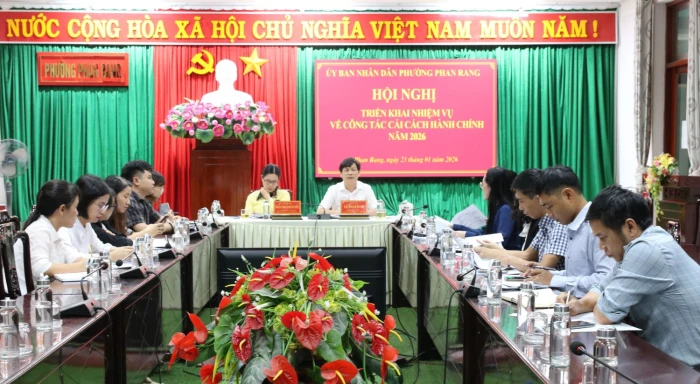 Phường Phan Rang triển khai nhiệm vụ cải cách hành chính năm 2026