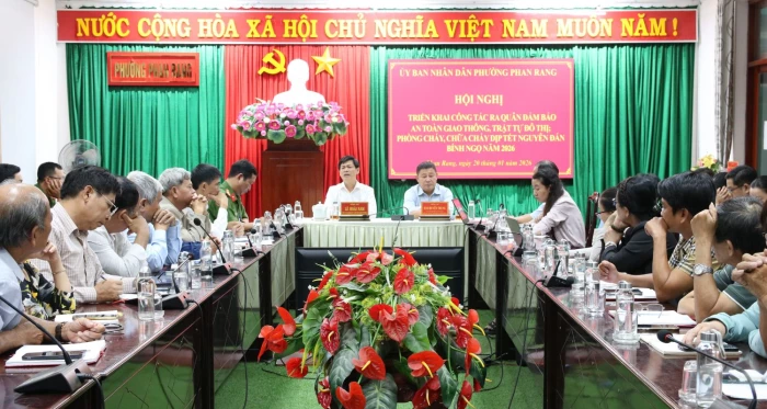 Phường Phan Rang triển khai công tác đảm bảo an toàn giao thông, trật tự đô thị và phòng cháy, chữa cháy dịp Tết Nguyên đán