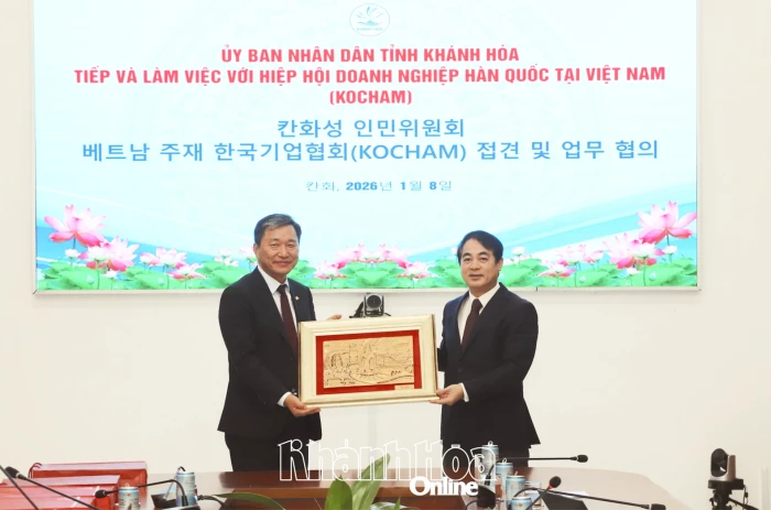 Lãnh đạo tỉnh Khánh Hòa làm việc với Hiệp hội Doanh nghiệp Hàn Quốc tại Việt Nam