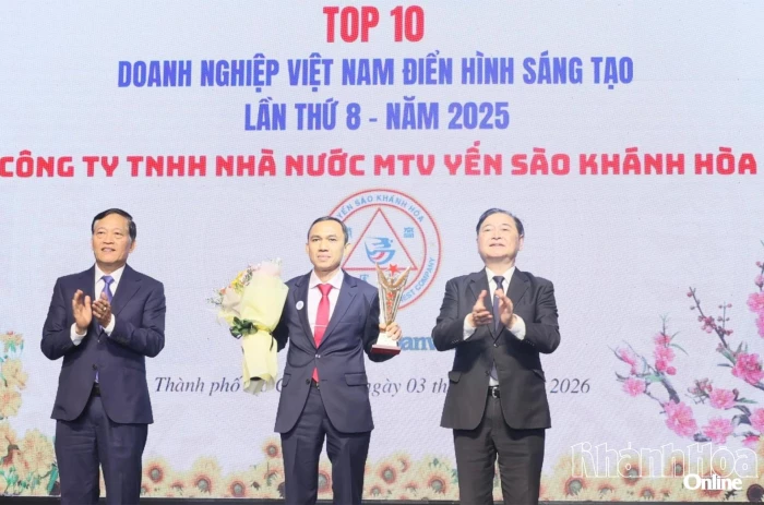 Công ty Yến sào Khánh Hòa lần thứ 5 lọt Top 10 doanh nghiệp Việt Nam điển hình sáng tạo xuất sắc