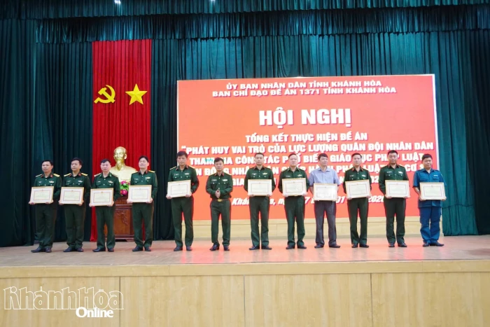 Bộ Chỉ huy Quân sự tỉnh Khánh Hòa tổng kết công tác phối hợp phổ biến, giáo dục pháp luật năm 2025