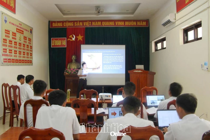 Lữ đoàn 146 tổ chức hội thi cán bộ giảng dạy chính trị năm 2026