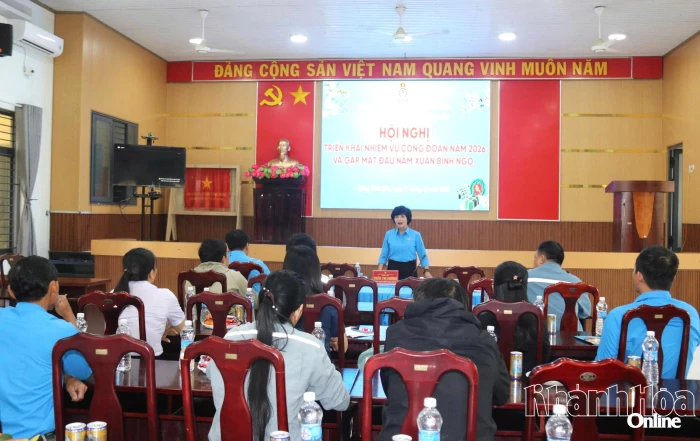 Công đoàn phường Đông Ninh Hòa triển khai nhiệm vụ trọng tâm năm 2026