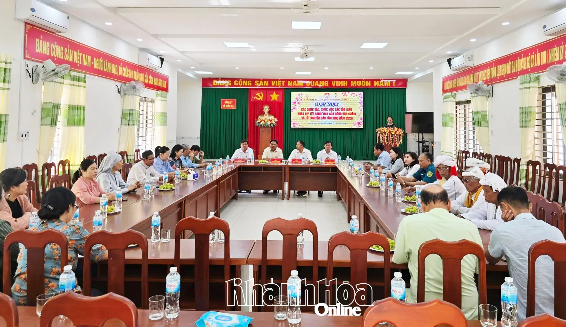 Xã Xuân Hải: Họp mặt chức sắc, chức việc tôn giáo nhân dịp Tết Ramưwan và Tết Bính Ngọ