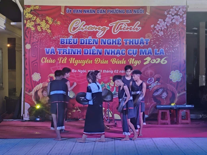 Phường Ba Ngòi tổ chức chương trình nghệ thuật và trình diễn nhạc cụ mã la