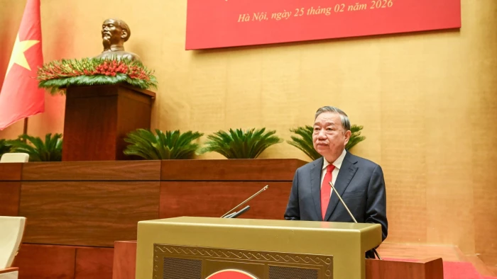 Tổng Bí thư Tô Lâm phát biểu chỉ đạo Hội nghị toàn quốc triển khai thực hiện Nghị quyết 79-NQ/TW và Nghị quyết 80-NQ/TW