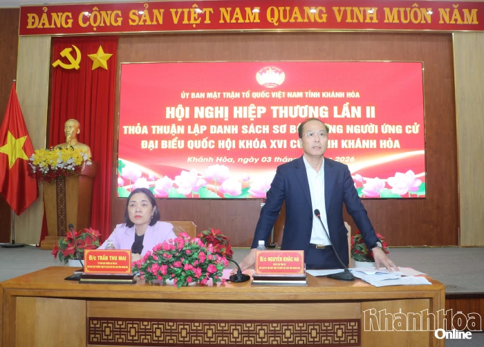 Thống nhất danh sách sơ bộ 16 người ứng cử đại biểu Quốc hội khóa XVI của tỉnh Khánh Hòa