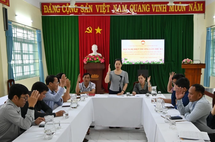 Xã Thuận Bắc tổ chức hội nghị hiệp thương lần thứ ba