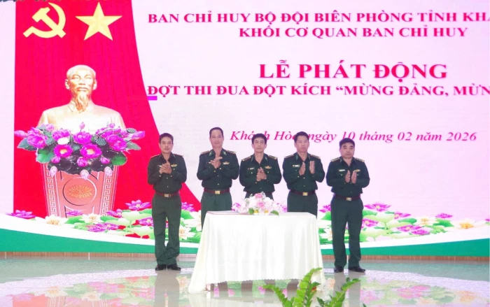 Bộ đội Biên phòng tỉnh Khánh Hòa phát động đợt thi đua đột kích mừng Đảng, mừng xuân