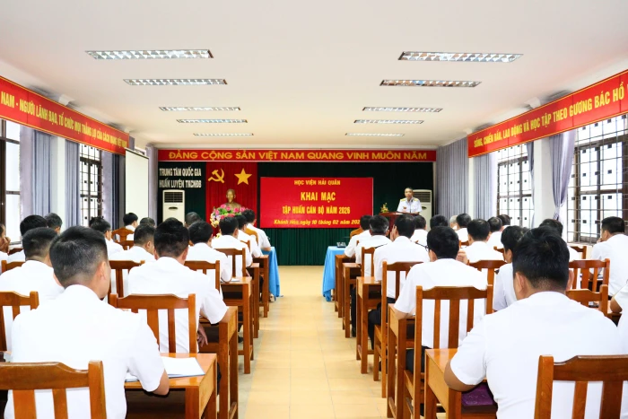 Học viện Hải quân tổ chức tập huấn, bồi dưỡng cán bộ năm 2026