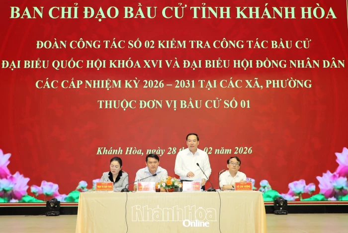 Phó Bí thư Thường trực Tỉnh ủy Hồ Xuân Trường kiểm tra công tác chuẩn bị bầu cử tại các xã, phường thuộc đơn vị bầu cử số 1