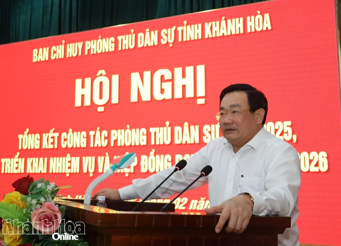 Khánh Hòa tổng kết công tác phòng thủ dân sự năm 2025