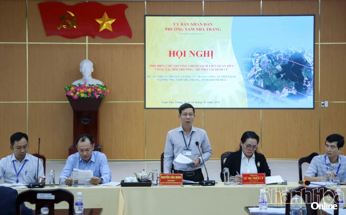 Người dân đồng thuận chủ trương thu hồi đất để triển khai Dự án Nhà ở cho lực lượng vũ trang Công an nhân dân tại phường Nam Nha Trang