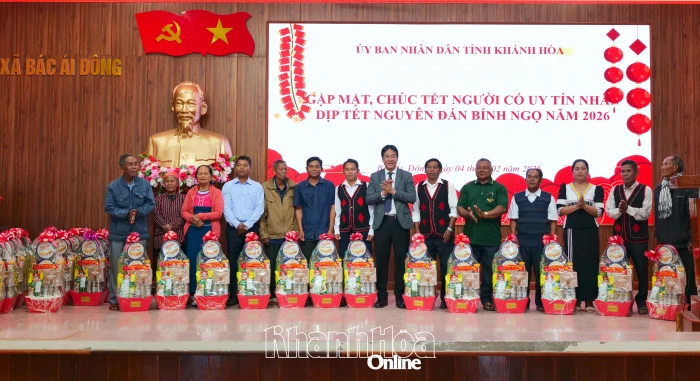 UBND tỉnh Khánh Hòa gặp mặt, chúc Tết người có uy tín vùng đồng bào dân tộc thiểu số