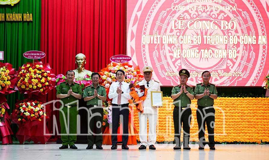 Thượng tá Nguyễn Mậu An giữ chức vụ Phó Giám đốc Công an tỉnh Khánh Hòa