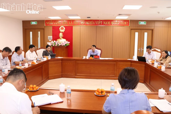 Phó Chủ tịch UBND tỉnh Nguyễn Thanh Hà làm việc với Sở Dân tộc và Tôn giáo