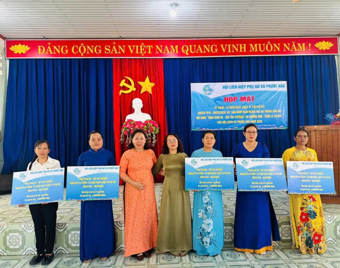 Hội Liên hiệp Phụ nữ xã Phước Hậu tổ chức chương trình kỷ niệm Ngày Quốc tế Phụ nữ 8-3