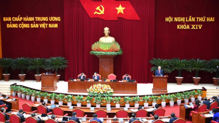 Ngày làm việc thứ hai Hội nghị lần thứ 2 Ban Chấp hành Trung ương Đảng khóa XIV