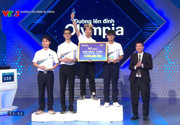 Học sinh Trường THPT Chuyên Lê Quý Đôn - Nam Nha Trang về nhì vòng thi tuần Đường lên đỉnh Olympia năm 2026