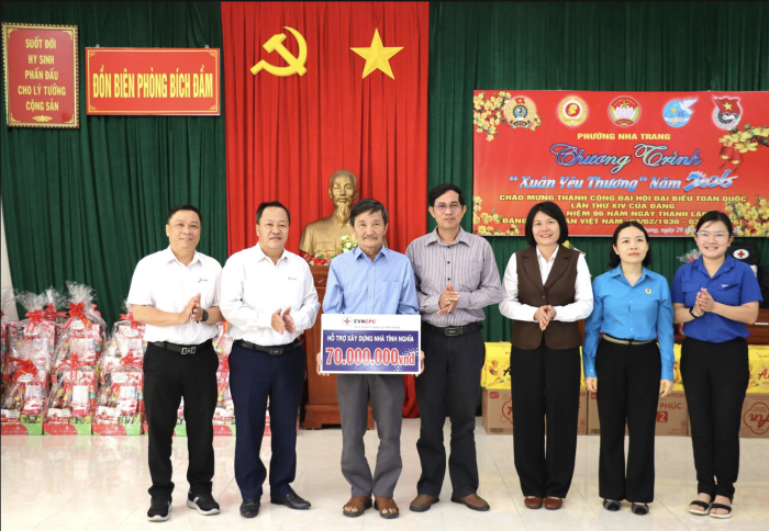 Năm 2026, Tổng Công ty Điện lực miền Trung sẽ xây tặng 65 căn nhà tình nghĩa