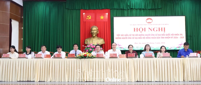 Người ứng cử đại biểu Quốc hội khóa XVI và đại biểu HĐND tỉnh tiếp xúc cử tri phường Bảo An