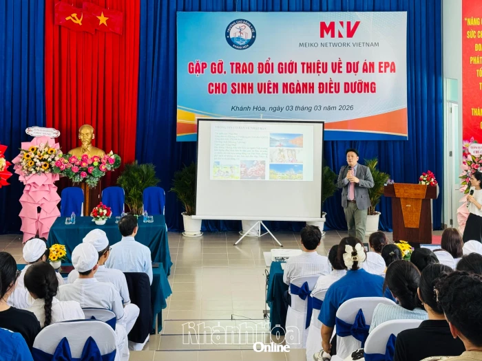 Trường Cao đẳng Y tế Khánh Hòa phối hợp tư vấn về dự án EPA cho sinh viên