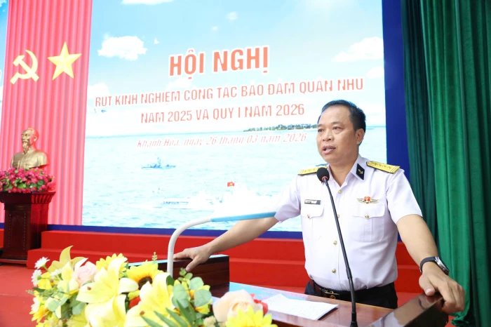 Vùng 4 Hải quân rút kinh nghiệm công tác bảo đảm quân nhu