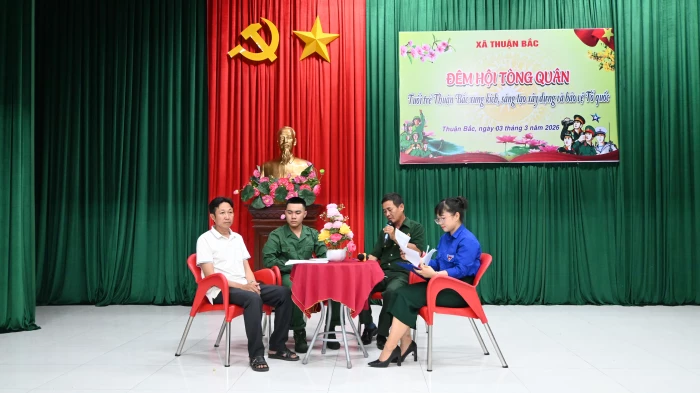 Xã Thuận Bắc tổ chức “Đêm hội tòng quân” năm 2026