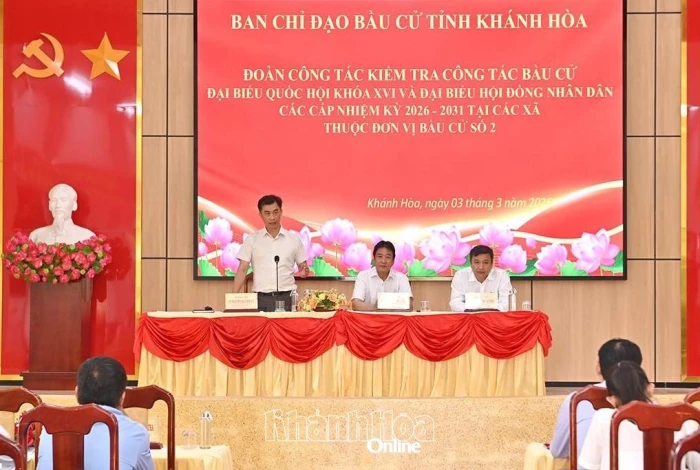 Kiểm tra công tác chuẩn bị bầu cử tại các xã thuộc Đơn vị bầu cử số 2