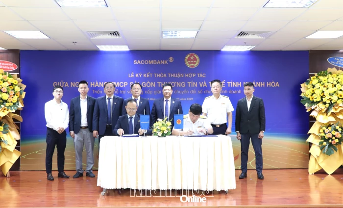 Sacombank Chi nhánh Khánh Hòa - Thuế tỉnh Khánh Hòa: Đồng hành hỗ trợ hộ kinh doanh chuyển đổi số