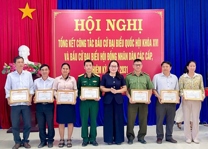 Xã Công Hải tổng kết công tác bầu cử