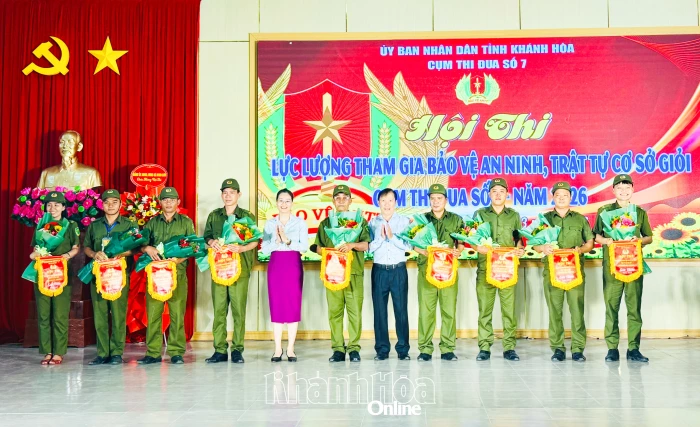 Sôi nổi Hội thi “Lực lượng tham gia bảo vệ an ninh, trật tự cơ sở giỏi” Cụm thi đua số 7