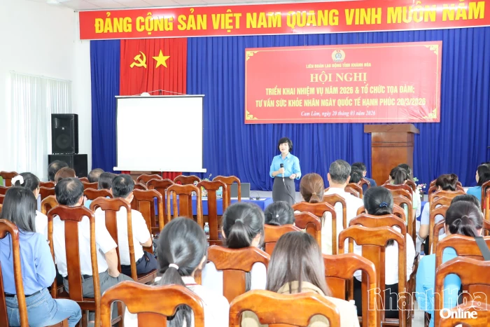 Liên đoàn Lao động tỉnh Khánh Hòa: Triển khai nhiệm vụ trọng tâm năm 2026 cho công đoàn cơ sở thuộc Ban Công đoàn Khu công nghiệp