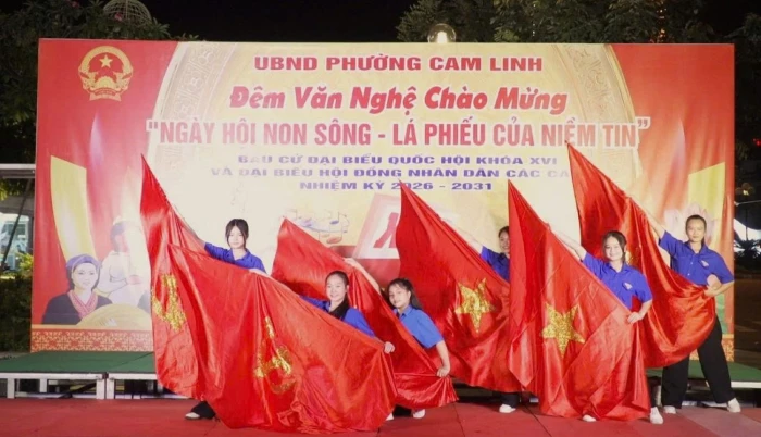 Phường Cam Linh tổ chức chương trình văn nghệ “Ngày hội non sông - Lá phiếu của niềm tin”