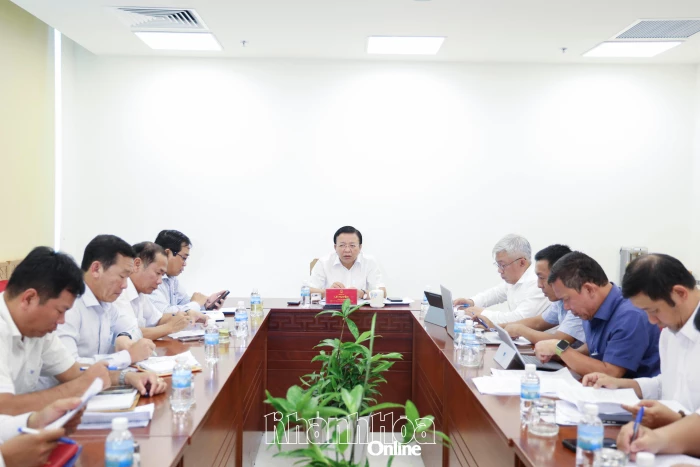 Rà soát tiến độ triển khai các dự án đô thị, nhà ở khu vực phía nam Khánh Hòa