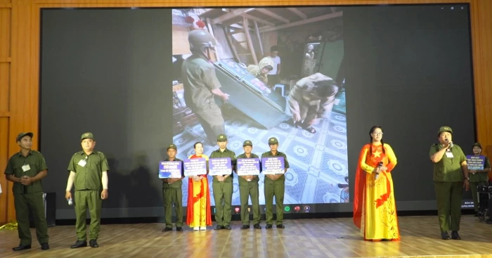 Hội thi "Lực lượng tham gia bảo vệ an ninh, trật tự ở cơ sở giỏi” cụm thi đua số 2