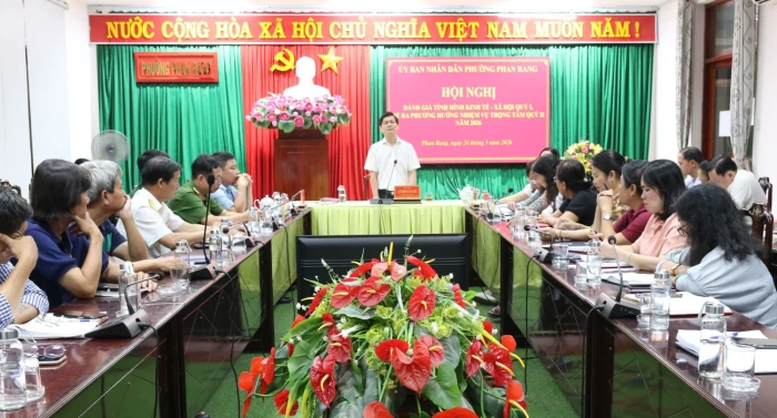 UBND phường Phan Rang triển khai nhiệm vụ trọng tâm quý II