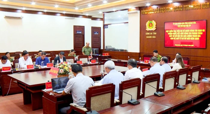 Kiểm tra tiến độ tổ chức Hội thi “Lực lượng tham gia bảo vệ an ninh trật tự cơ sở giỏi” tỉnh Khánh Hòa năm 2026