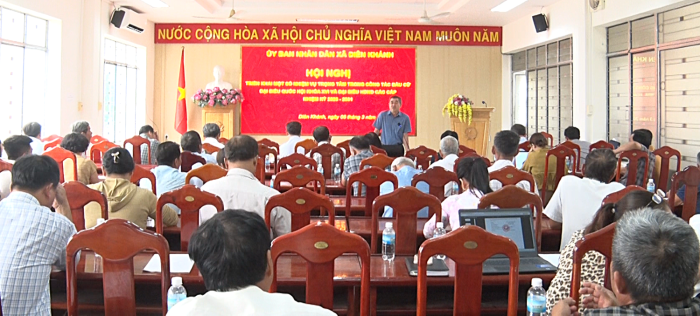 Xã Diên Khánh triển khai nhiệm vụ trọng tâm phục vụ công tác bầu cử