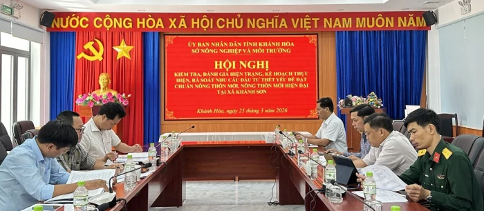 Kiểm tra tiến độ xây dựng nông thôn mới tại xã Khánh Sơn