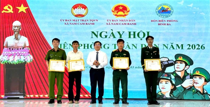 Xã Nam Cam Ranh tổ chức Ngày hội Biên phòng toàn dân năm 2026