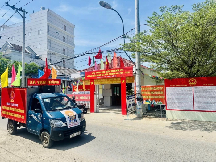 Xã Vạn Thắng tập trung tuyên truyền sâu rộng về ngày hội non sông