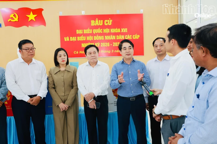 Bí thư Tỉnh ủy Nghiêm Xuân Thành:
Tạo điều kiện thuận lợi nhất cho cử tri tham gia bầu cử